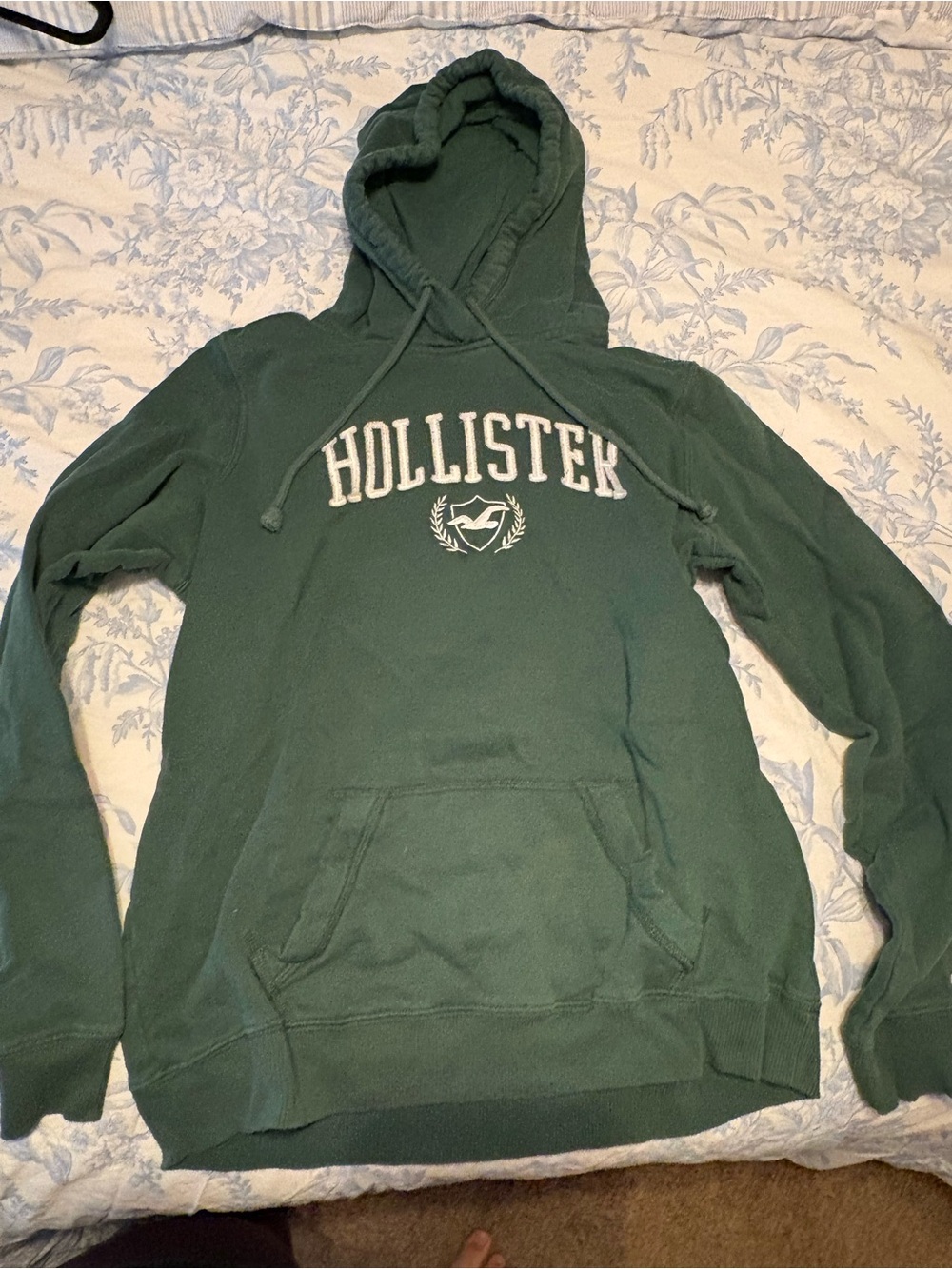 Hollister Ladies Forest Green Logo Hoodie